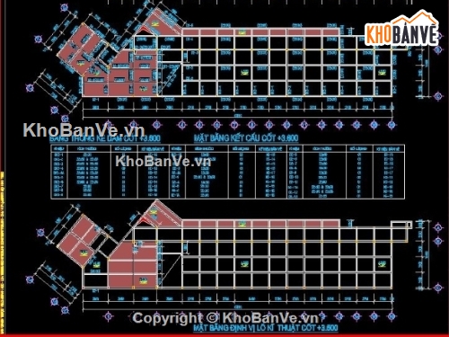 sàn 3 tầng,kết cấu trường học 3 tầng,bản vẽ kết cấu trường THCS,thiết kế trường học 3 tầng