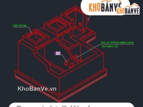 File cad bể tự hoại,Bể Tự Hoại Nhà Phố,bản vẽ bệ tự hoại,autocad bể tựu hu