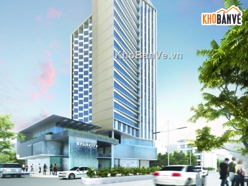 Công trình kiến trúc,Phần kiến trúc,Bản vẽ khách sạn,Khách Sạn STARCITY NHA TRANG,kiến trúc khách sạn Starcity,Khách sạn Starcity Nha Trang