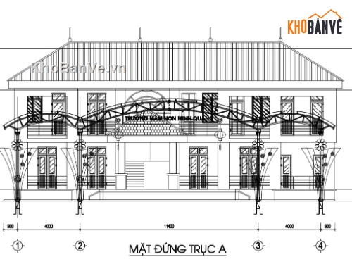 Nghĩa trang,nhà quản trang,Cổng + Hàng rào