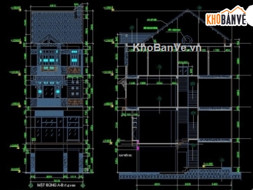 mẫu nhà phố,nhà phố 5x10m,nhà phố đẹp,thiết kế nhà phố,bản vẽ nhà phố