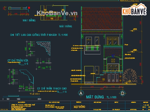 nhà phố 2 tầng,nhà phố 1 trệt 1 lầu,bản vẽ nhà 2 tầng,nhà 2 tầng 6x16.1m,cad nhà 2 tầng