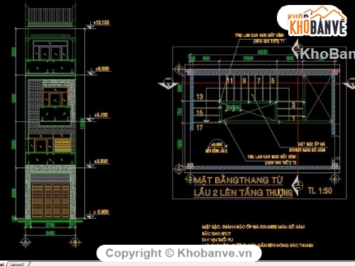 Bản vẽ nhà phố,Nhà phố 4 tầng,mẫu nhà phố đẹp,thiết kế nhà phố,thiết kế nhà phố KT 3.4x25m