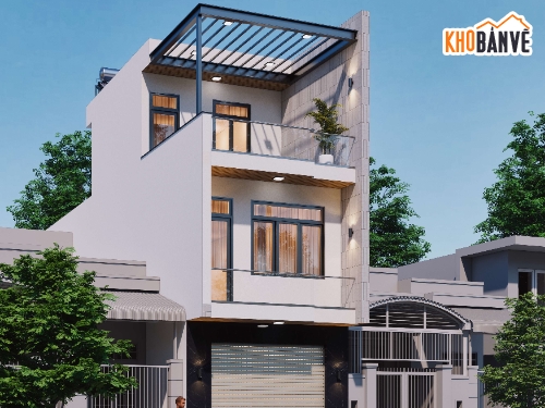 nhà phố 3 tầng,nhà 3 tầng,Bản vẽ nhà phố,cad nhà phố 3 tầng,bản vẽ nhà phố 3 tầng