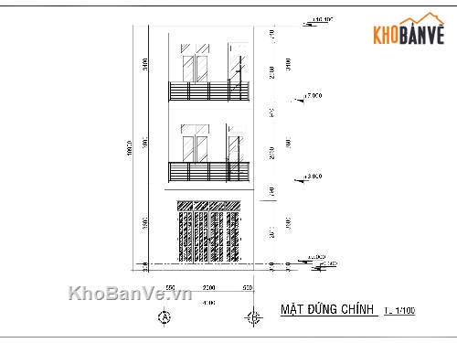 nhà phố 3 tầng,kiến trúc nhà phố 3 tầng,nhà phố 3 tầng 4x13m,bản vẽ nhà phố 3 tầng