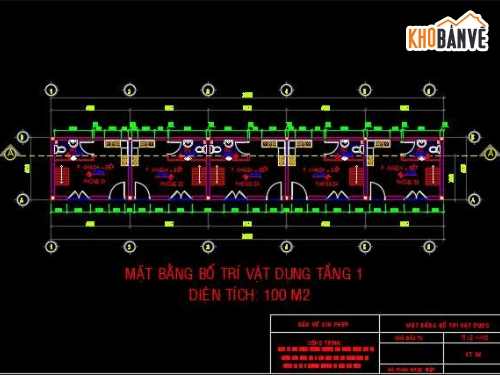 Bản vẽ nhà trọ,kết cấu kiến trúc,kết cấu đầy đủ