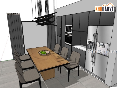 Thiết kế nội thất phòng bếp,nội thất phòng bếp,model su phòng bếp