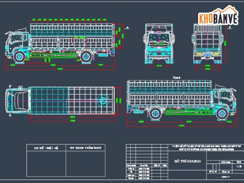 ô tô tải,ô tô tải dongfeng,file cad ô tô dòngeng