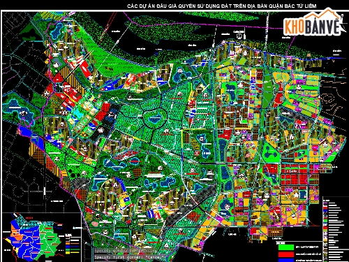 quy hoạch bắc từ liêm Hà Nội,bản vẽ quy hoạch,quy hoạch thành phố,quy hoạch sử dụng đất