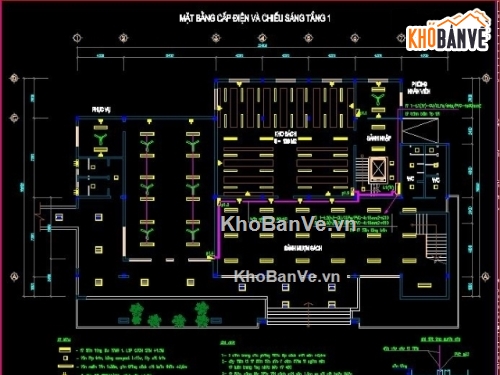 thiết kế điện,đường điện,thiết kế điện cho thư viện,bản vẽ đường điện thư viện