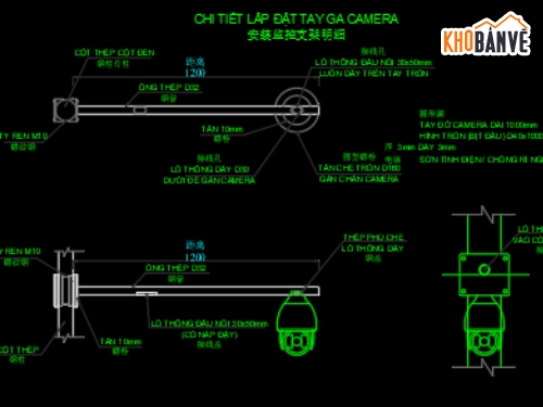 bản vẽ camera,bản vẽ thiết kế autocad camera,Thiết kế hệ thống camera