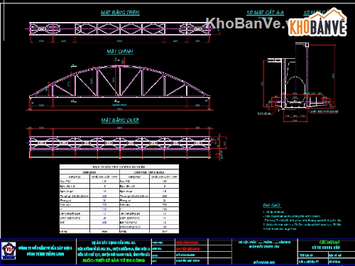 Một số bản vễ thiết kế bằng Autocad về cầu Bãi Cháy