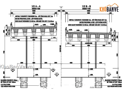 Bản vẽ,super-t 40m,super-T 30m,hồ sơ,mố chữ u,trụ đặc thân hẹp