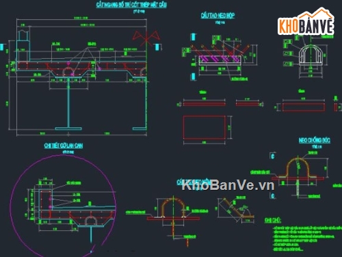 cầu dầm thép,bản vẽ,bản vẽ cầu dầm thép