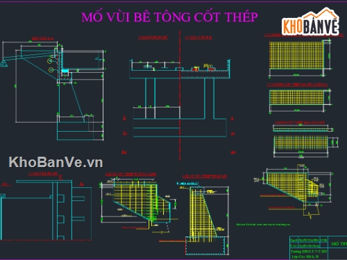 bản vẽ mố vùi,bản vẽ mố trụ cầu,mố vùi bê tông cốt thép,bản vẽ mố vùi 8m,cấu tạo mố vùi 8m