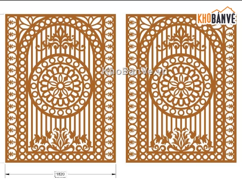 cổng 2 cánh cnc,file cnc cổng 2 cánh,mẫu cnc cổng 2 cánh