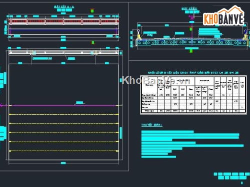 bản vẽ,bản vẽ cầu dầm bản rỗng,thiết kế cầu dầm dầm bản rỗng