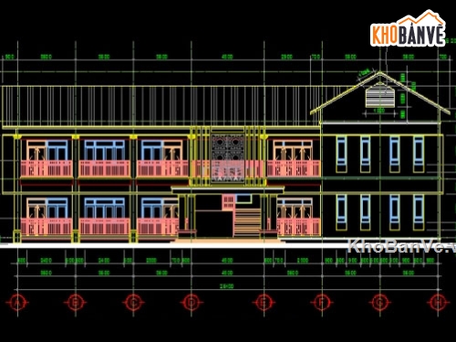 Bản vẽ,bản vẽ trường tiểu học,thiết kế trường tiểu học