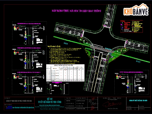 đèn tín hiệu giao thông,tổ chức giao thông,thiết kế nút giao,cột đèn tín hiệu,thiết kế đèn tín hiệu giao thông,Autocad thiết kế đèn tín hiệu