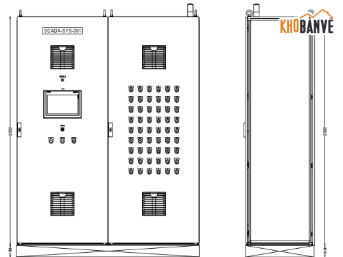 tủ điện,thiết kế điện,SIEMENS S7-1500,chi tiết tủ điện,bản vẽ chi tiết