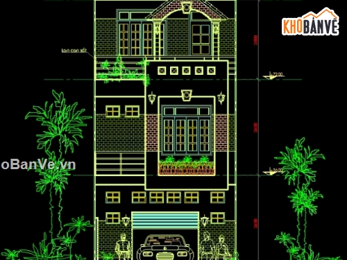 Bản vẽ nhà phố 3 tầng,thiết kế nhà phố 3 tầng,mẫu nhà phố 3 tầng