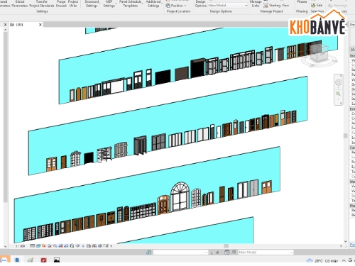 family revit,cửa đi,family cửa đi revit,thư viện cửa revit,mẫu cửa