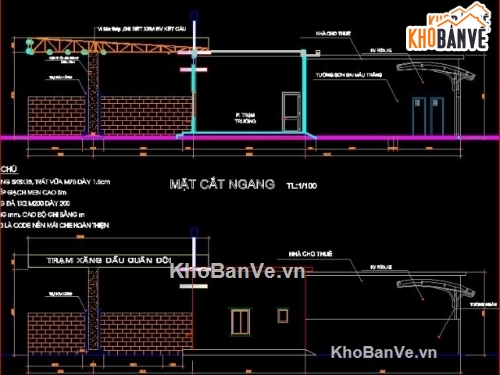 kết cấu trạm xăng dầu,xăng dầu quân đội,bản vẽ trạm xăng dầu quân đội,mẫu thiết kế câu xăng dầu