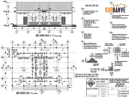 Bản vẽ trường mầm non,Bản vẽ trường mẫu giáo,Bản vẽ trường mầm non 11.9x17.4m
