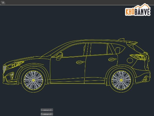 tuyến hình,bản vẽ mazda,mazda cx5,tuyến hình Mazda CX5