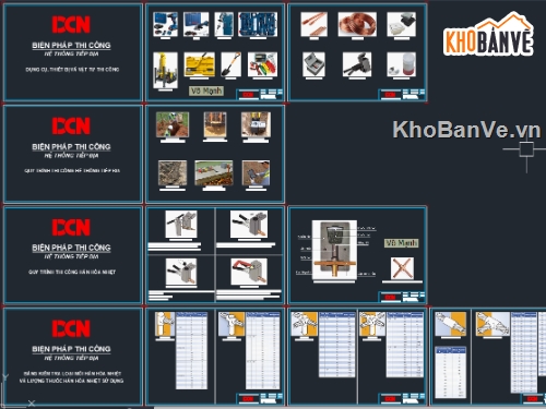 Biện pháp thi công hệ thống tiếp địa,Biện pháp thi công hàn hóa nhiệt,Biện pháp thi công chống sét,Bản vẽ trạm biến áp kios,Biện pháp thi công ME,DCN