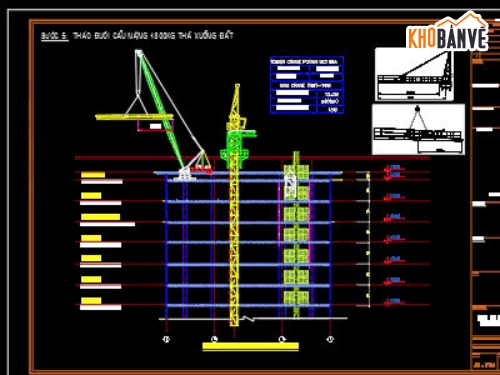 Biện pháp thi công,thi công,tháp,cẩu