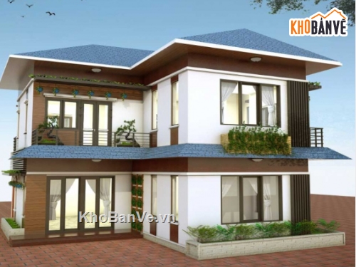 biệt thự 2 tầng,cad biệt thự 2 tầng,file cad biệt thự 2 tầng,biệt thự 2 tầng cad