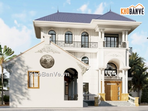 mẫu nhà đẹp,biệt thự 3 tầng,file nhà 3 tầng,nhà biệt thự