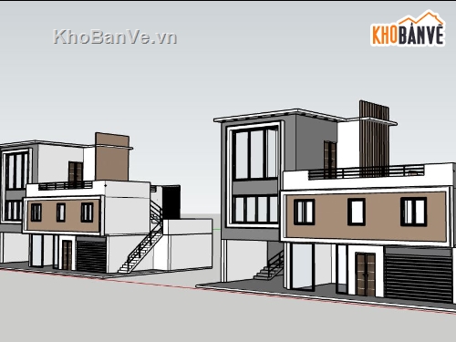 file su biệt thự,sketchup biệt thự,file sketchup biệt thự