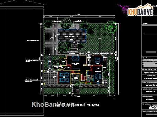 Biệt thự,file cad biệt thự 3 tầng,biệt thự 3 tầng