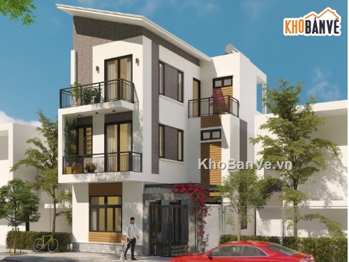 mẫu biệt thự,mẫu biệt thự 3 tầng,mẫu 3 tầng đẹp