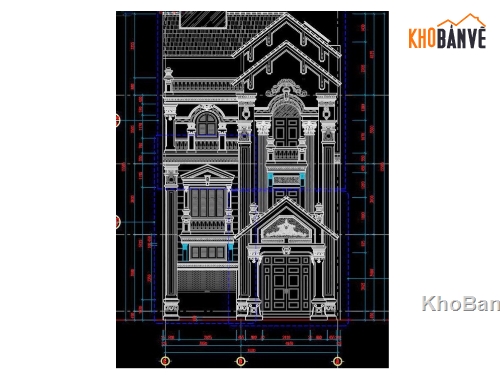 biệt thự 3 tầng,cad biệt thự 3 tầng,file cad biệt thự 3 tầng,biệt thự 3 tầng cad