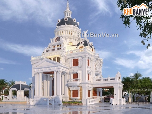 mẫu biệt thự sketchup,biệt thự sketchup,sketchup biệt thự