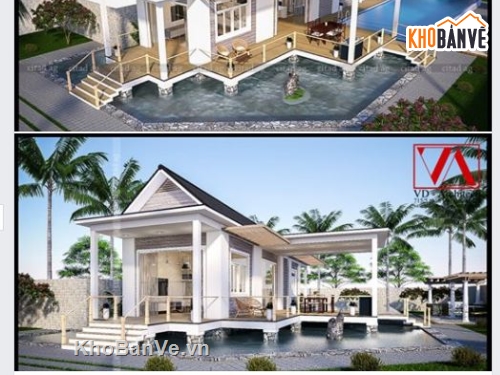 biệt thự vườn,Sketchup nhà vườn,Sketchup,Biệt thự,file Sketchup Biệt thự