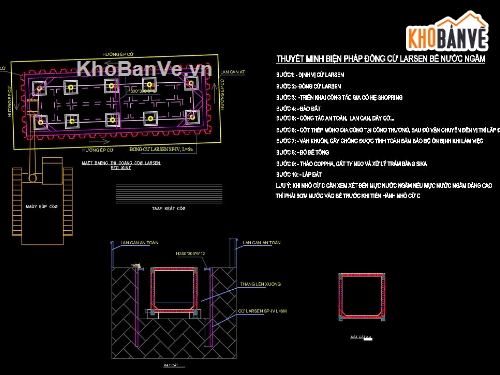 bể nước,bể chứa,BPTC,shopdrawing thép