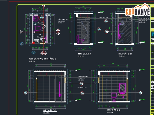 bản vẽ nhà vệ sinh,triển khai,cad wc,cad tolet,triển khai tolet,chi tiết wc