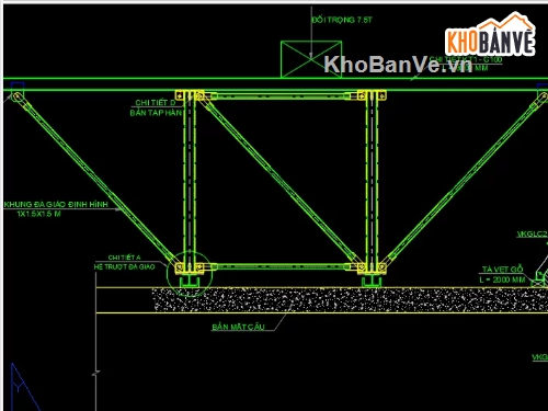 đà giáo,bản vẽ đà giáo,bản vẽ cad đà giáo