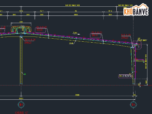 Nhà xưởng thép,xưởng,cad nhà xưởng,nhà xưởng kết cấu thép,kết cấu kiến trúc nhà xưởng,kết cấu