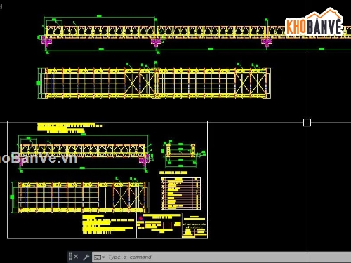 Cầu tạm,file cad cầu tạm,bản vẽ cầu tạm
