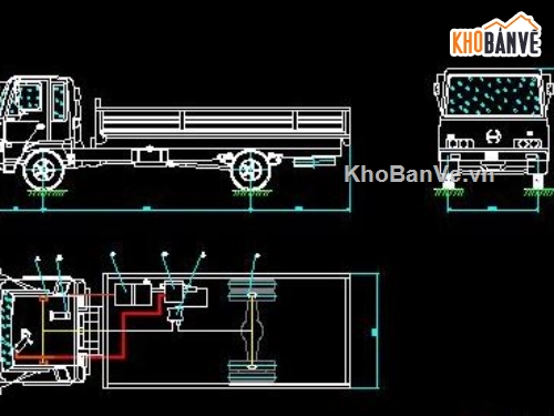 hệ thống phanh xe,phanh xe tải,cad phanh xe tải