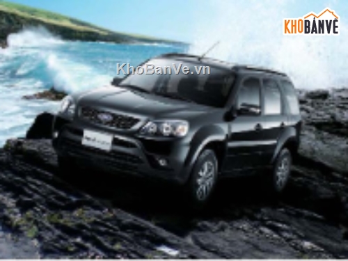 hệ thống phanh,Ford Escape,đồ án ô tô,bản vẽ cad 2D