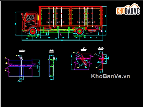Đồ án,đồ án thiết kế xe tải,bản vẽ đồ án thiết kế xe tải