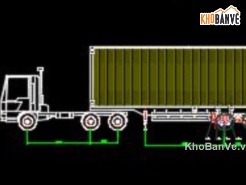 thiết kế hệ thống treo,treo sau bán moóc,hệ thống treo xe tải,đồ án cơ khí ô tô