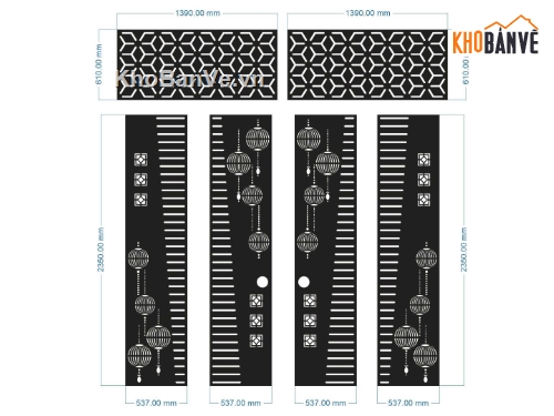 CNC cổng 4 cánh,cổng đẹp 4 cánh,file mẫu cổng 4 cánh