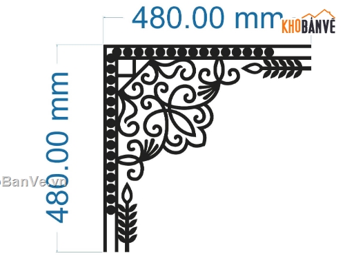 mái kính,hoa góc mái kính,file cnc hoa góc mái kính